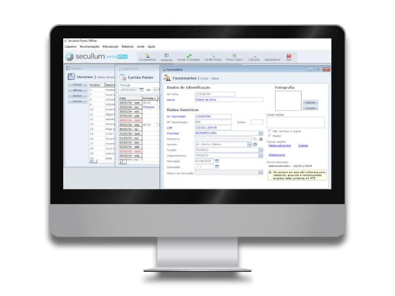 Sistema de gestão de ponto